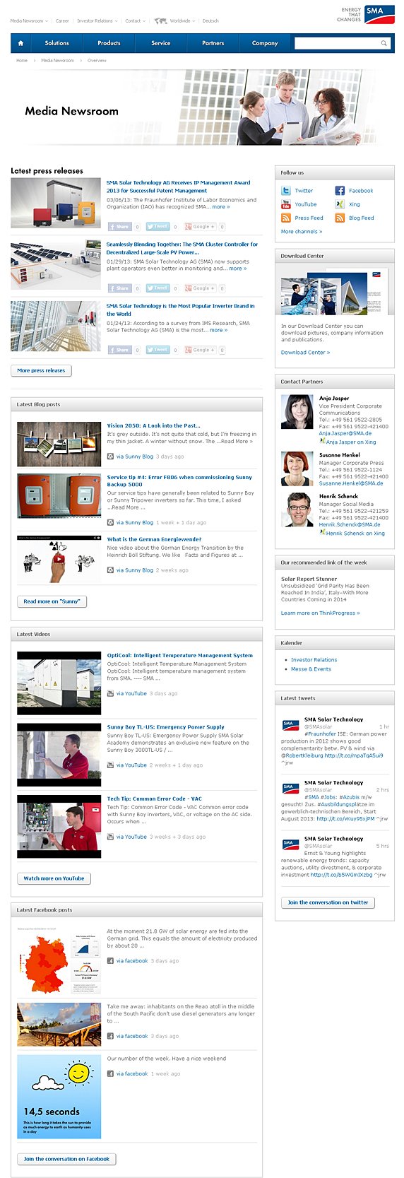 All SMA publications gathered on one page: SMA's Media Newsroom