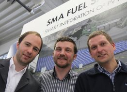Our colleagues Stefan Tait, Johannes Weide and Tim Roesinger were involved in planning and installing the hybrid system in Cobija. Our colleagues Stefan Tait, Johannes Weide and Tim Roesinger were involved in planning and installing the hybrid system in Cobija.